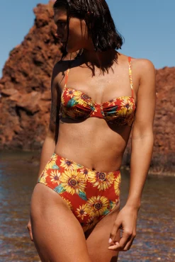 Culotte haute Fleur du soleil