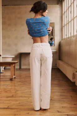 Jean loose À travers les saisons écru