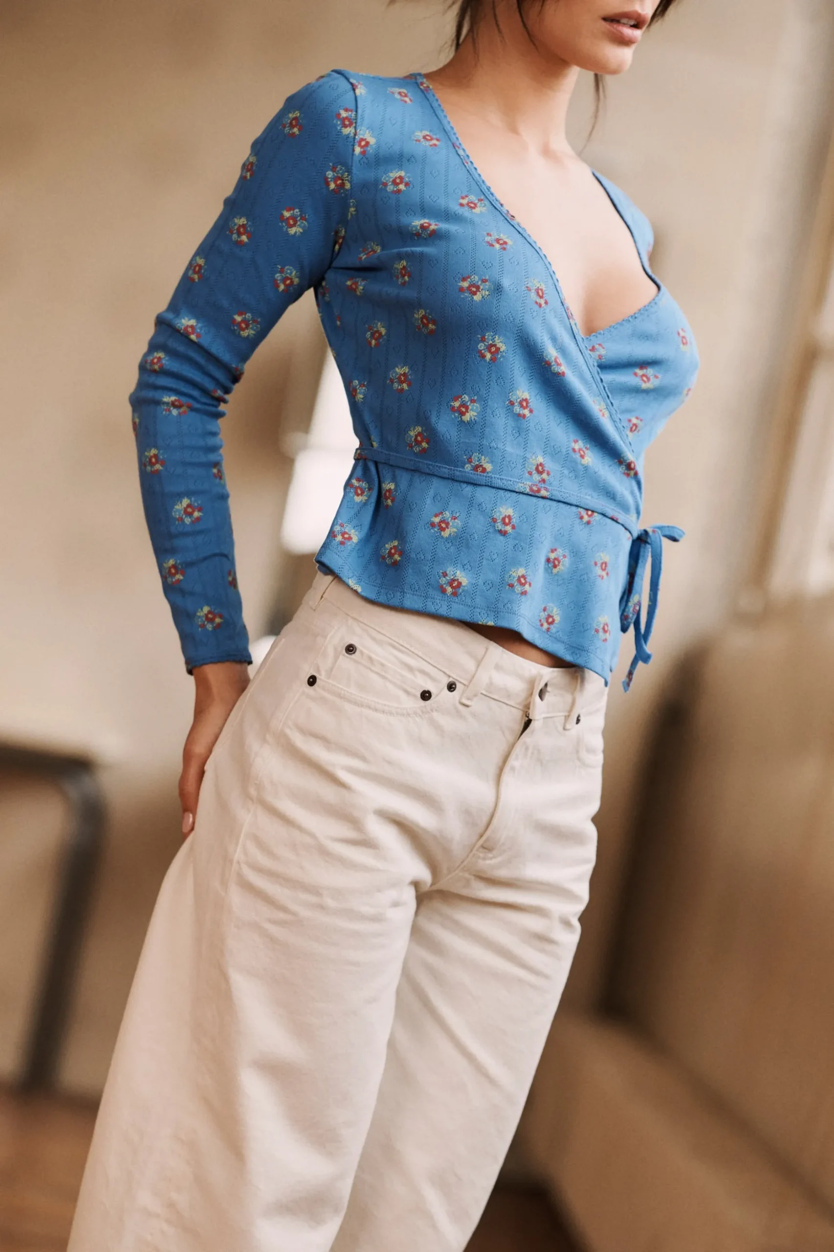 Jean loose À travers les saisons écru