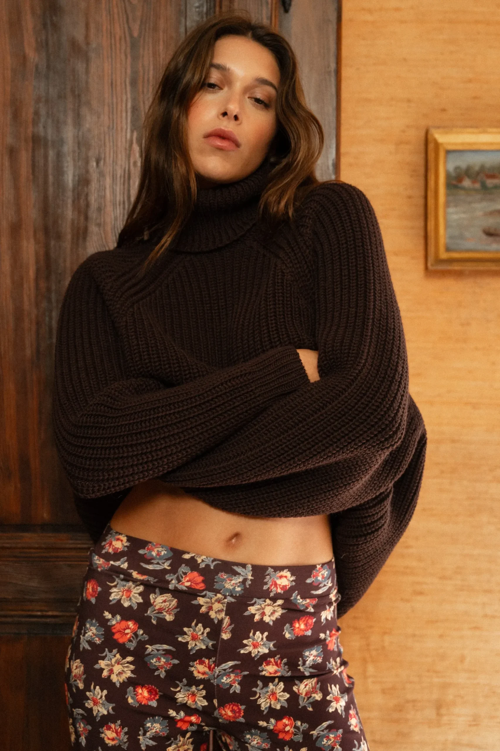 Pull col roulé L'été s'en est allé