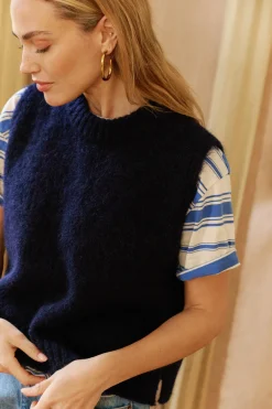 Pull sans manches Au coin du feu