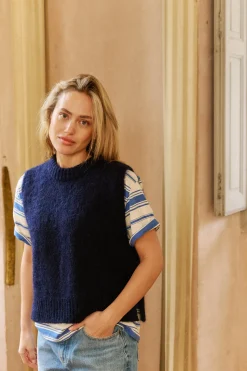 Pull sans manches Au coin du feu