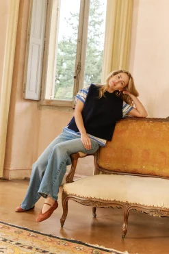 Pull sans manches Au coin du feu