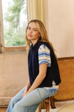 Pull sans manches Au coin du feu