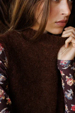 Pull sans manches Au coin du feu