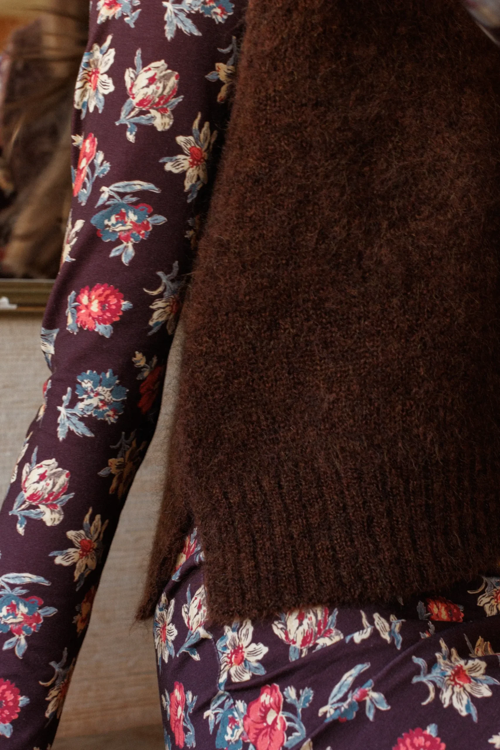 Pull sans manches Au coin du feu