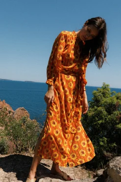 Robe longue Fleur du soleil