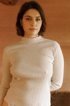 Top col montant Canopée dorée